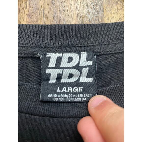 TDL Men's Black Brady Bear By The Dirt Label Crew Neck T-Shirt Size Large - Picture 3 of 7